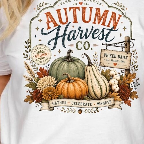 Autumn Harvest Co. graphic tee