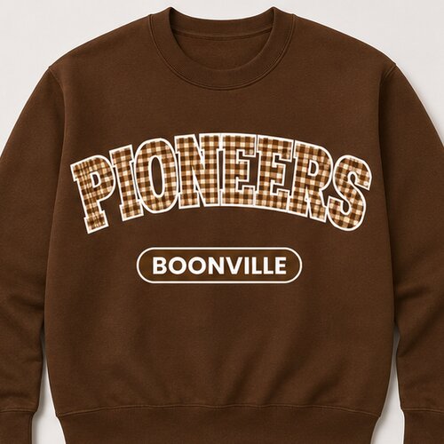 Pioneers Boonville school spirit crewneck